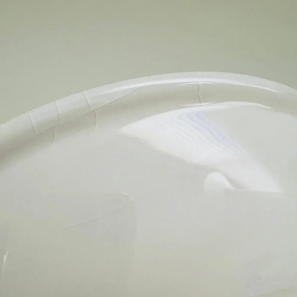 OVER AND BACK Stoneware Black Rim 